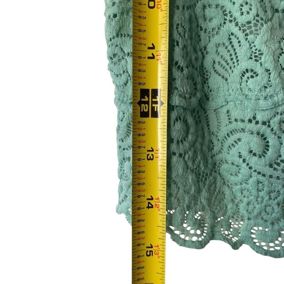 Free People Intimately Bralette Lace Crop Boho Floral Summer Army Green SZ PS - Picture 6 of 8